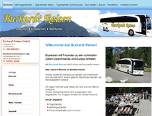 Tablet Screenshot of burkardt-reisen.de